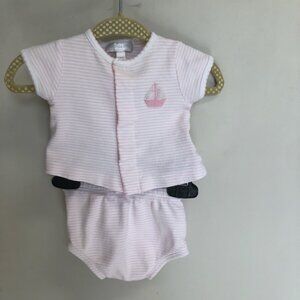 Pink Striped Kids Matching Set